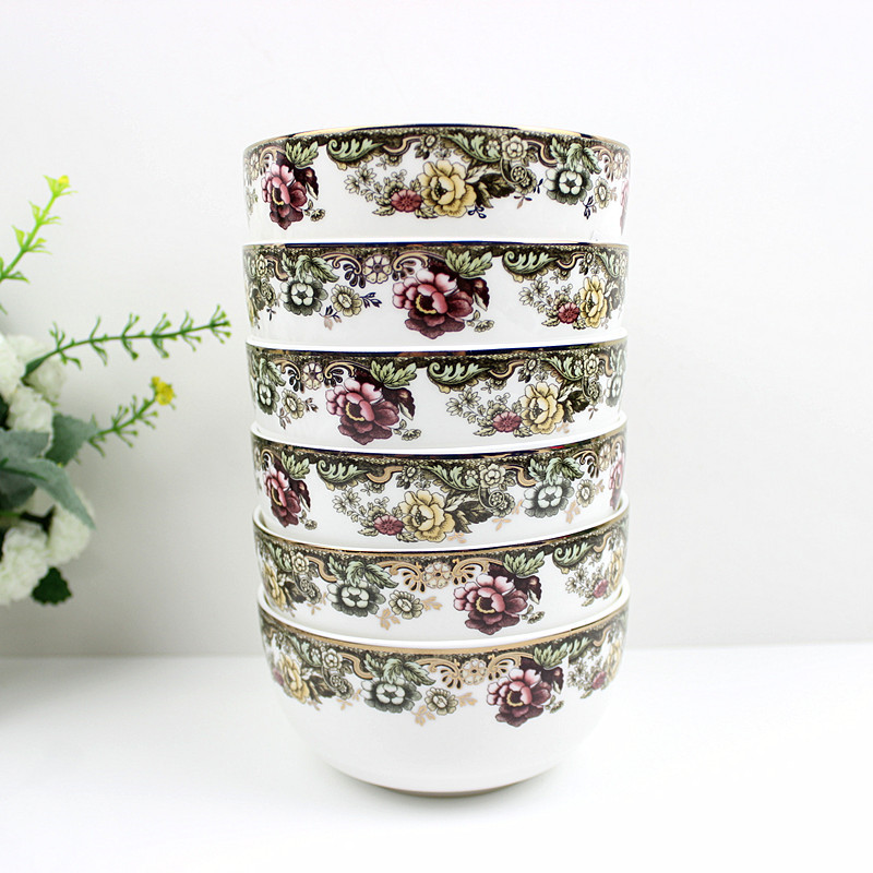 People 's livelihood industry English rose rainbow such as bowl five inches 5.5 inch 6 7 inches, 8 inch classic able to bear or endure look up phnom penh tableware soup bowl