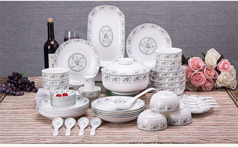 Cixin qiu - yun minsheng ceramics tableware both bowls plates bulk job FanPan disk bowl dish dish dish soup bowl of soup