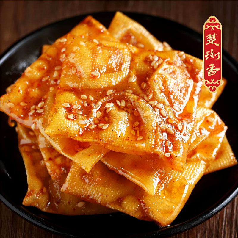 Chulixiang Bubbles Peel dry Hunan Teprolific Pyeongjiang Spicy Snacks Snack Savory Spicy Beans Dry Old big spicy slice spicy strips