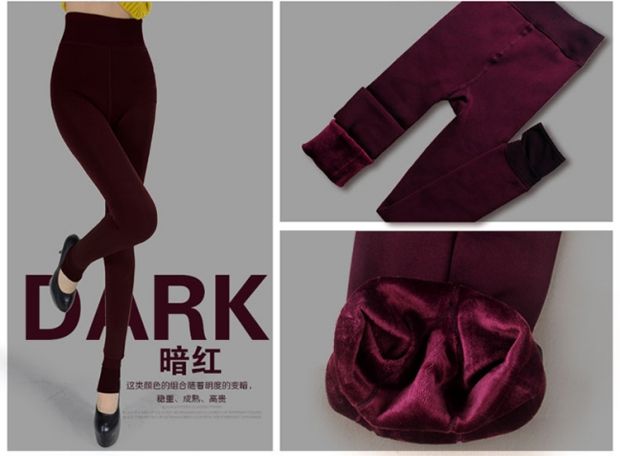 Hai chiếc quần legging 9,9 cộng với nhung dày bó sát đen cao eo đen chân quần ấm áp quần nữ quần bò nữ