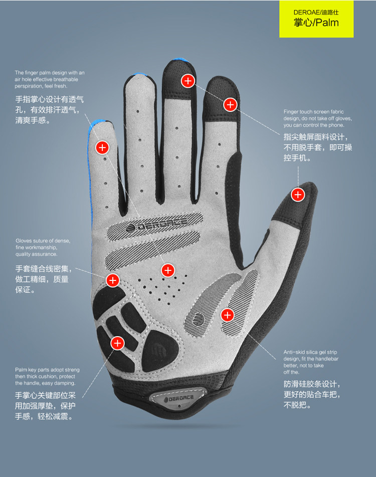 Gants de cyclisme mixte TOTTA - Ref 2243462 Image 13