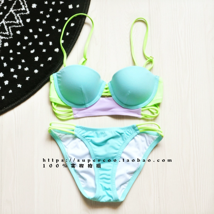 Thiết kế nối cao cấp màu hồng nude / xanh bạc hà - Bikinis