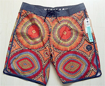 European and American surfing skateboard asymmetric pattern quick-drying beach pants cut code only green 31 yards