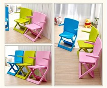 Yingxin thickened folding chair backrest plastic portable outdoor home creative small bench children's chair with armrests