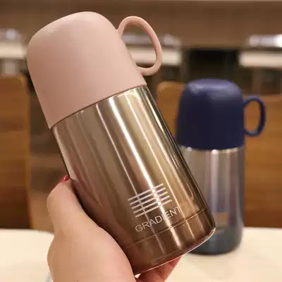 Japanese style men's small thermos cup simple business Cup with lid student art portable car tea cup leak-proof