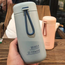 Day-style small mini-ins heat insulation cup cute water cup Korean version student portable fresh art outdoor with hand cup