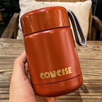 Trendy simple hipster mini ins thermos cup for men and women couples portable students drinking cup cute braised beaker