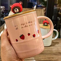 Handle mark cup ceramic cup drinking water mug brief and small clear new with hand cup student day style cute maiden tea cup