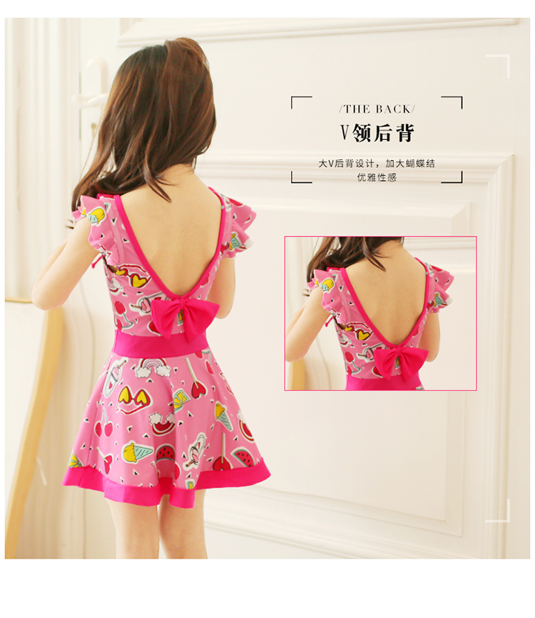 Bạn bơi trẻ em áo tắm bé gái cô gái dính liền váy công chúa bé gái trẻ em lớn trẻ em đồ bơi - Bộ đồ bơi của Kid đồ bơi con gái