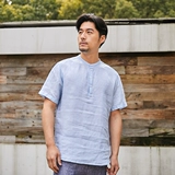 Мужская тонкая рубашка, футболка для отдыха, облегающий крой, оверсайз