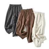 Весенние трендовые штаны, тренд сезона, большой размер, эластичная талия, свободный крой