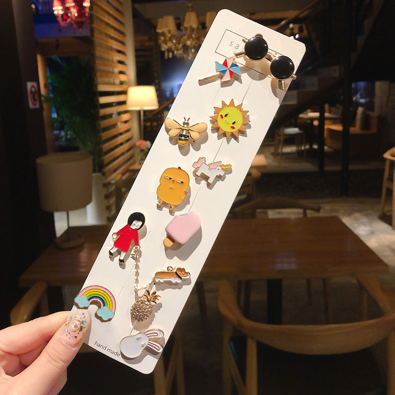 14 × N 10 Piece SetCartoon Brooch lovely solar system high-grade female ins tide personality Accessories ornaments Sternal flower summer like a breath of fresh air male Pin