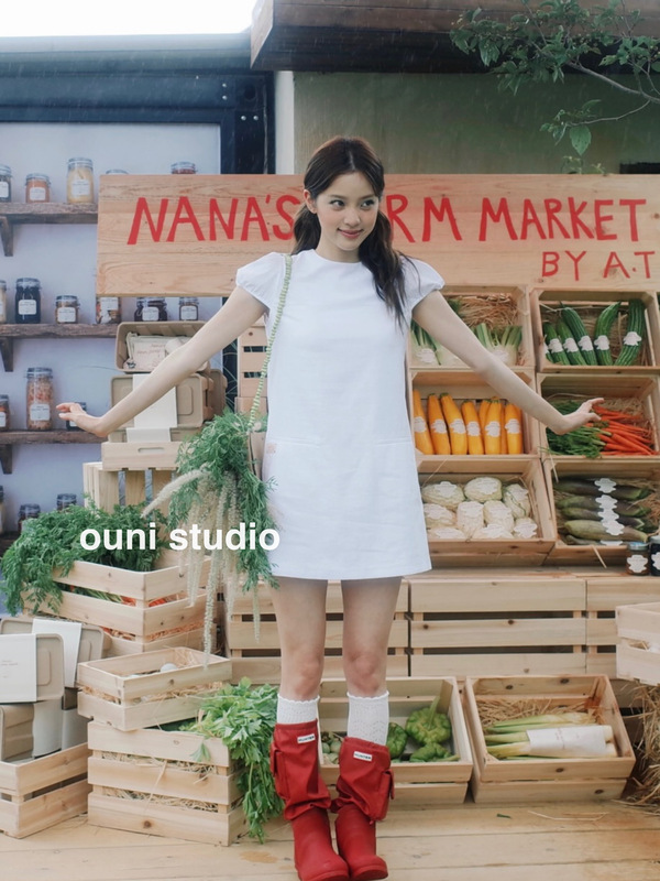(Organic) Ouyang Nana at the Same Style, Niche Design, Capsule Series Cotton Linen Puff Sleeve Dress for Women 26 (Organic) Ouyang Nana at the Same Style, Niche Design, Capsule Series Cotton Linen Puff Sleeve Dress for Women 26