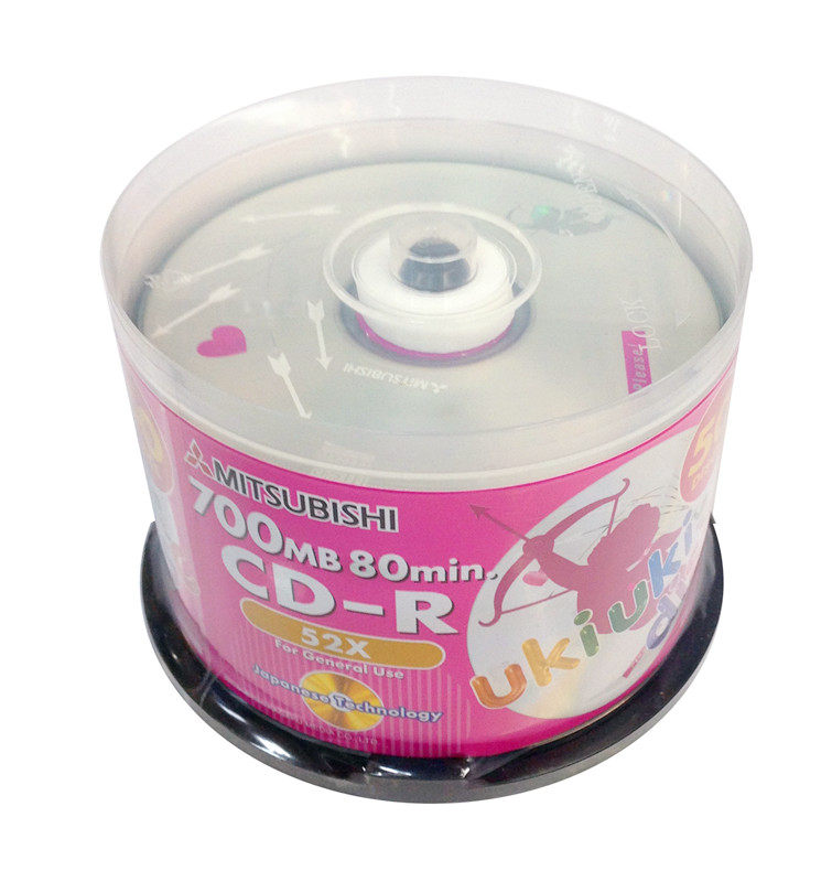Taiwan-origin Mitsubishi New Platinum Story CD-R 50P 52X 700M Burning Disc Blank Disc