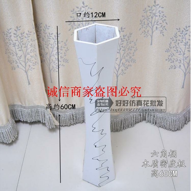 Châu Âu hiện đại phòng khách hoa khô sàn gỗ bình hoa lớn bình hoa sắp xếp sàn bình - Vase / Bồn hoa & Kệ chậu vuông trồng cây