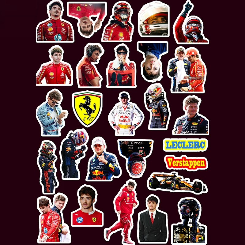 F1 периферия наклейки Чарльз Леклерк Новый сезон команды Ferrari периферия для телефона, компьютера, планшета, декоративный элемент