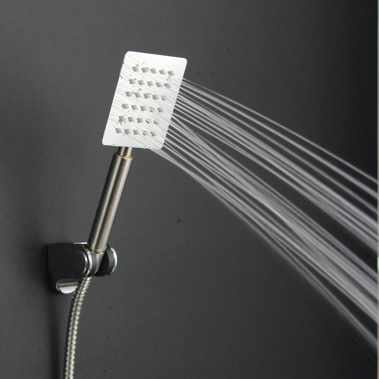 Stainless steel shower pressurized rain shower head hand-held rain shower head hand spray shower head shower bathroom hand spray
