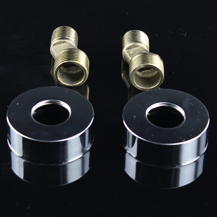 Shower faucet accessories shower lengthened high thickness variable diameter curved foot curved foot eccentric screw corner curved corner joint