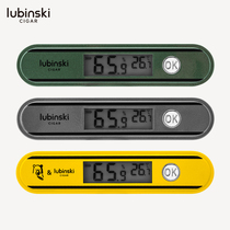 Lubinski Cigar Humidity Meter Zinc Alloy Temperature and Humidity Display LUBINSKI Humidity Meter Type-C Rechargeable Model