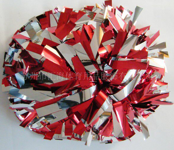Red Silver Cheerleading Ball Lala Ball Cheerleading Flower Ball Color Ball Cheerleading Team