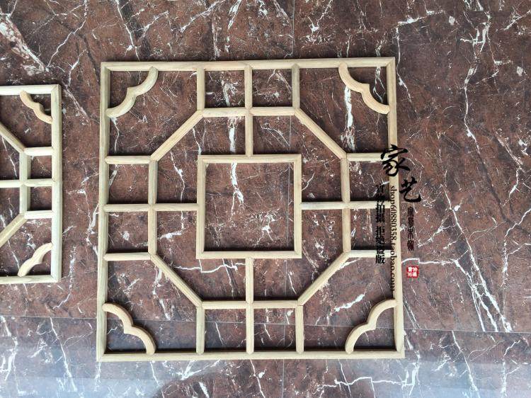 East Yang Wood Carved Flowers Solid Wood Living Room Aisle Hallway Suspended Ceiling Flowers in Chinese style Furnishing Background Wall Antique Doors And Windows Partitions