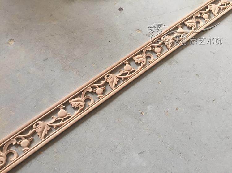 East Yang Wood Carving Chinese Style Furnishing Living Room Wall Sticker Background Wall Suspended Ceiling Decoration Ceiling Decoration Smallceiling Wire Hollowed-out Solid Wood Line