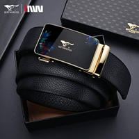 Золотая кожаная подарочная коробка, воловья кожа