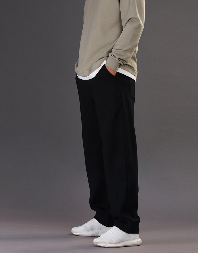 Осенние штаны, свободный прямой крой, большой размер 