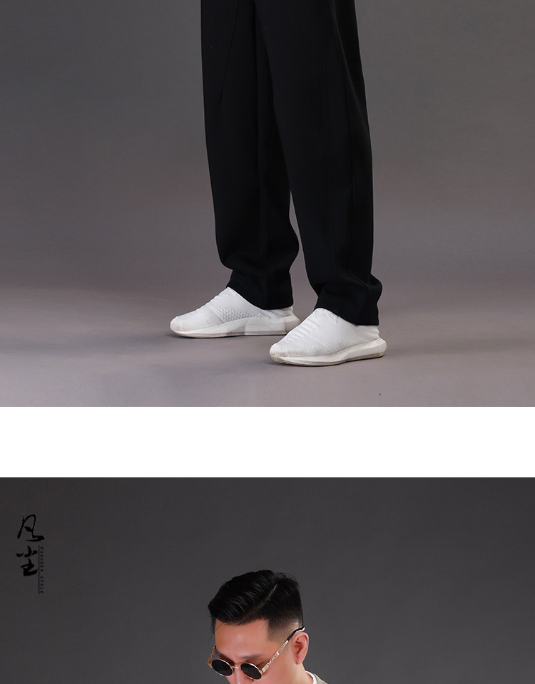 Осенние штаны, свободный прямой крой, большой размер 