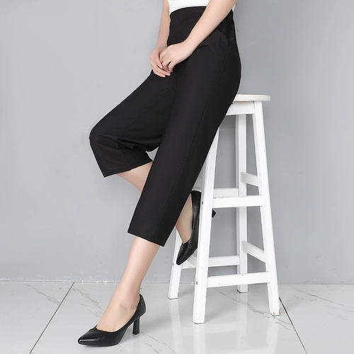 Тонкие штаны для матери, для среднего возраста, оверсайз, высокая талия