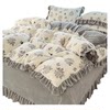 French-Style Bed Cover Four-Piece Set, Milk Velvet 2025 New Winter Coral Fleece Duvet Cover, Thickened Quilted Bed Sheet