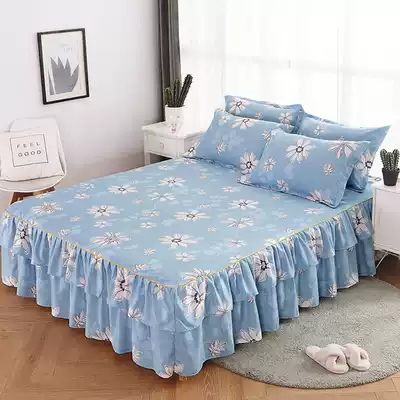 Bedspread chuang qun shi mattress cover piece Simmons mattress cover slip dust covers 1 5m1 8 m lace linen