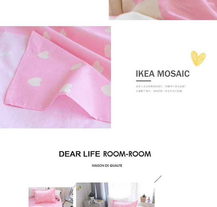 Khăn trải giường cho sinh viên đại học Cotton Bộ ba mảnh Ký túc xá sinh viên Cô gái độc thân 1,2m Bộ đồ giường bằng vải bông Mùa hè - Khăn trải giường ga trải giường 1m2