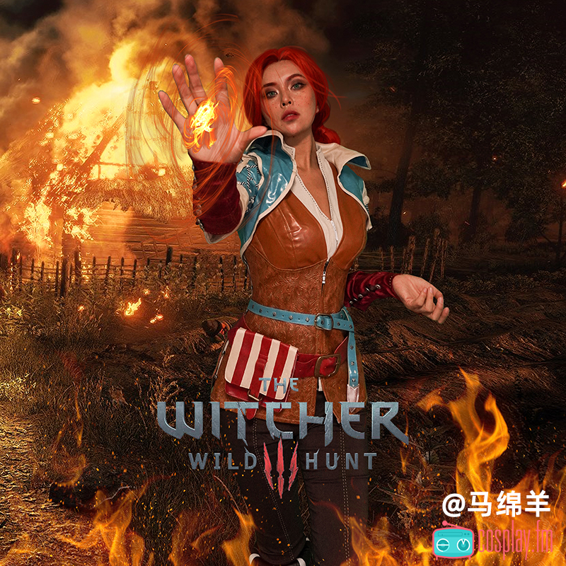 cosplay fm wizard 3: wild cheesewear for the Triss Cosplay outfit