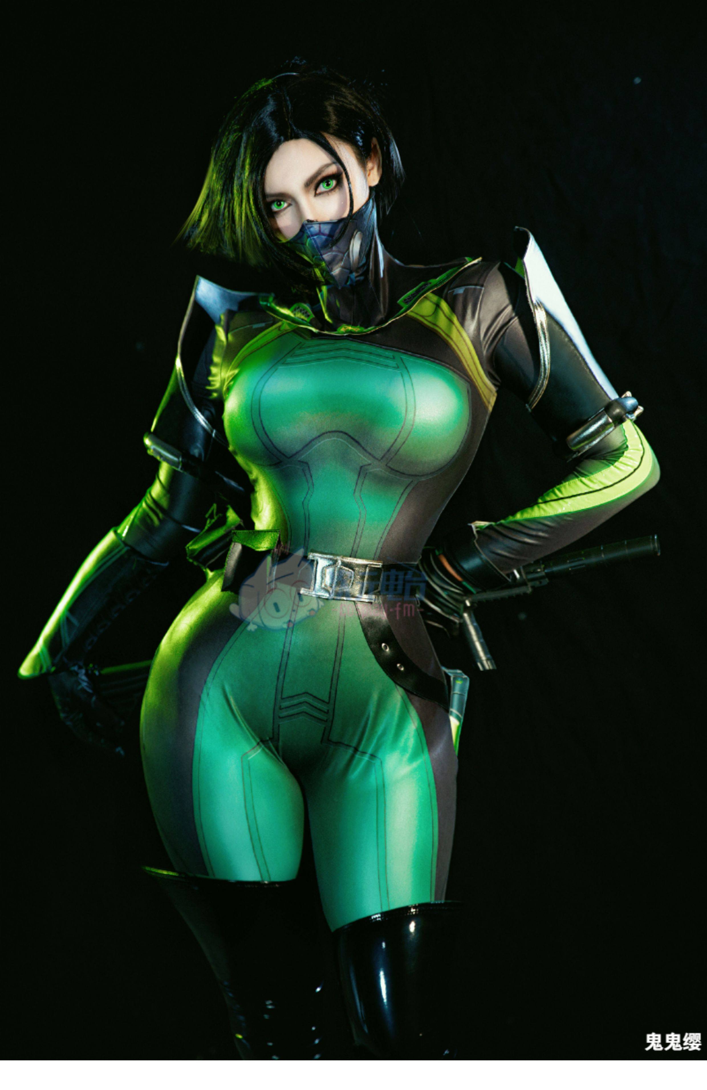 VALORANT Viper Green Battle Suit Cosplay Costume