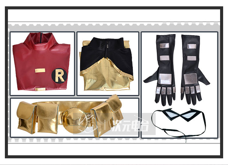 Detective Comics Robin Red Battle Suit Cosplay Costume