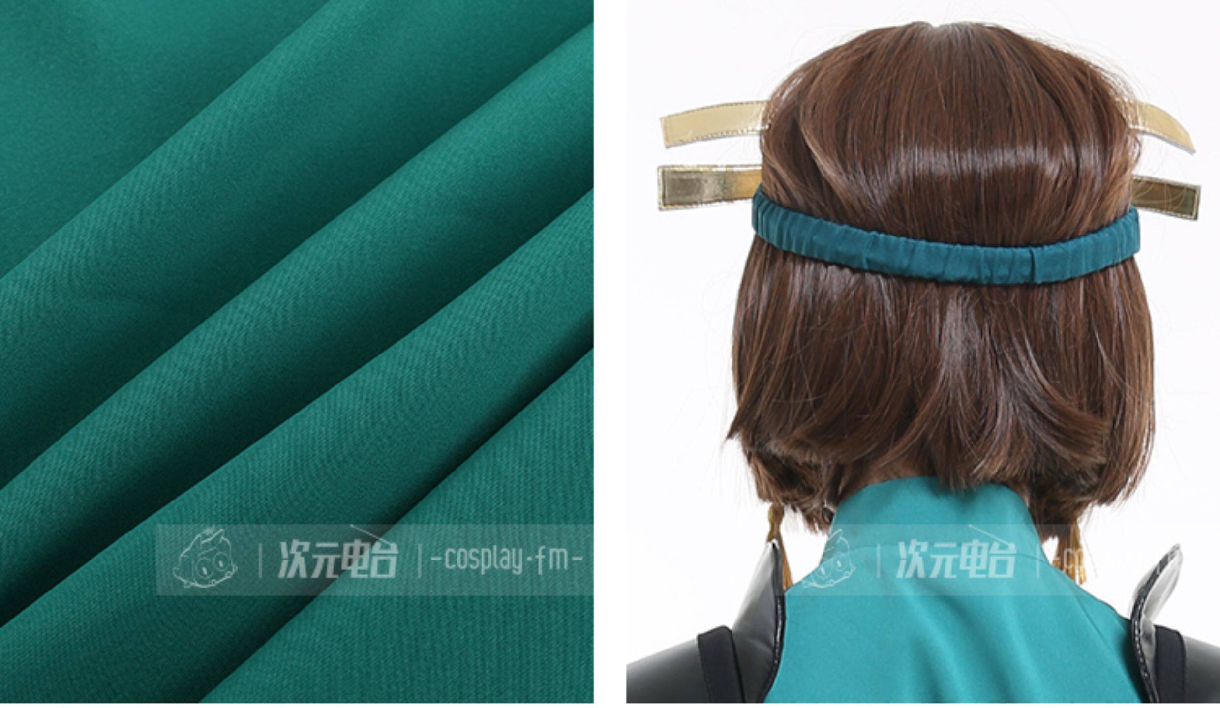 Avatar The Last Airbender Suki Green Kyoshi Warrior Cosplay Costume