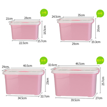 Large and small transparent toy storage box box plastic box rectangular storage parts box material uncovered box