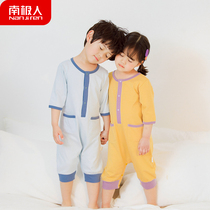 Antarctic childrens pajamas spring and autumn