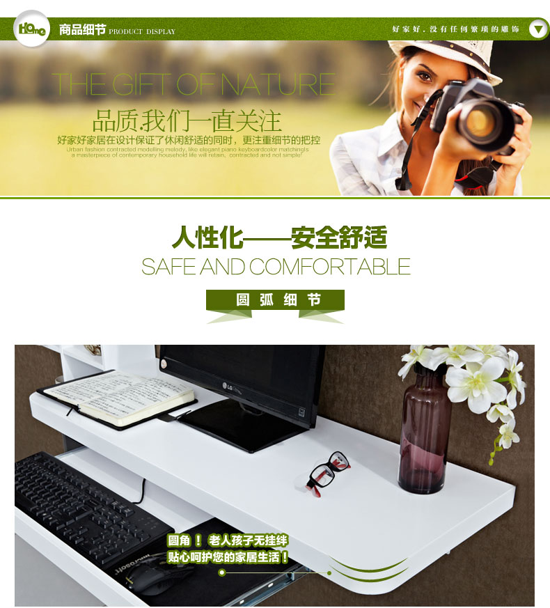 Tốt gia đình nhỏ treo tường máy tính bàn tường bàn tường đơn giản tường tường đơn giản phòng ngủ góc bàn - Bàn bàn gấp
