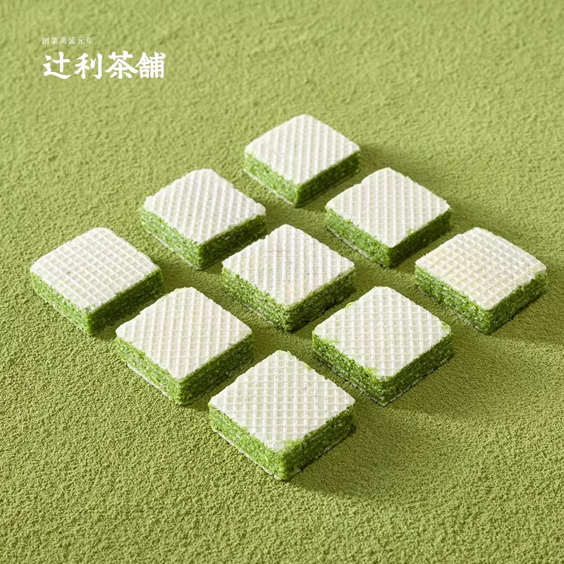 辻利茶铺抹茶威化饼干110g