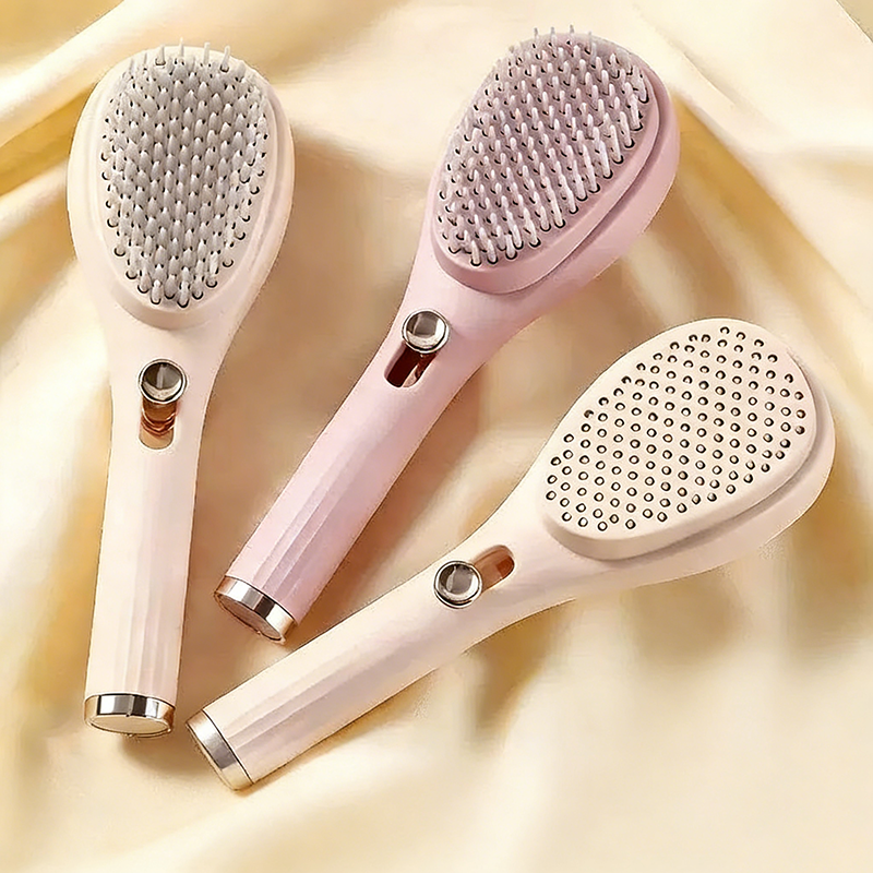 可伸缩梳气垫梳子女士气囊梳蓬松便携按摩梳子自动清理顺发不打结