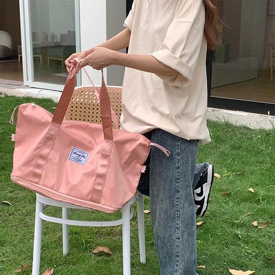 2026新款时尚百搭大容量旅行包女短途出差行李袋手提包单肩斜挎包