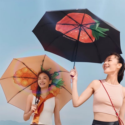 蕉下果趣双层黑胶防晒伞遮阳