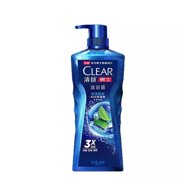 清扬男士沐浴露冰凉酷爽沐浴乳深海探险沐浴液控油清爽保湿留香久