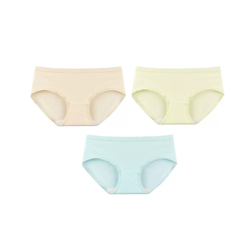 10A抑菌新疆棉内裤女100%纯棉加长裆透气舒适中腰无痕女生三角裤