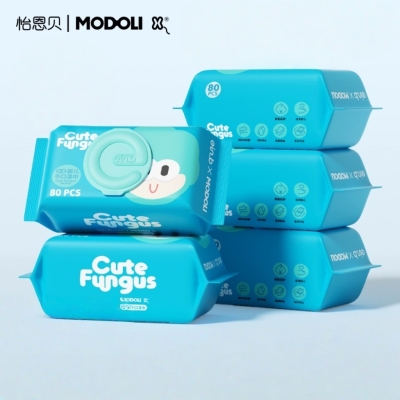 怡恩贝水漾婴儿湿巾纸宝宝儿童手口专用湿巾家用大包实惠装湿纸巾