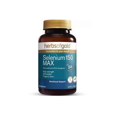 HerbsofGold硒片酵母硒免疫力有机硒蛋白片女性澳洲和丽康 60粒*1