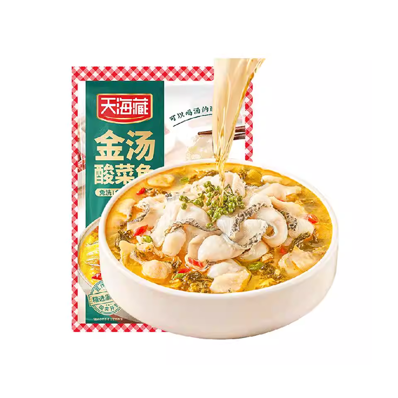 天海藏黑鱼酸菜鱼半成品免切免洗懒人快手菜有鱼有菜有汤包