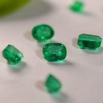 Gold Color Jewelry Natural Zambian Emerald Bare Stone Emerald Green high quality custom 18K ring pendant ZML05